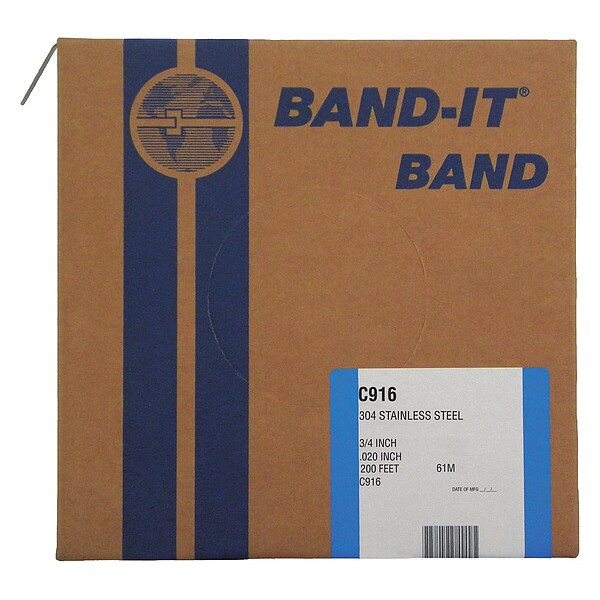 Band, 304 Ss, 3/4 X 0.020 X 200 Ft