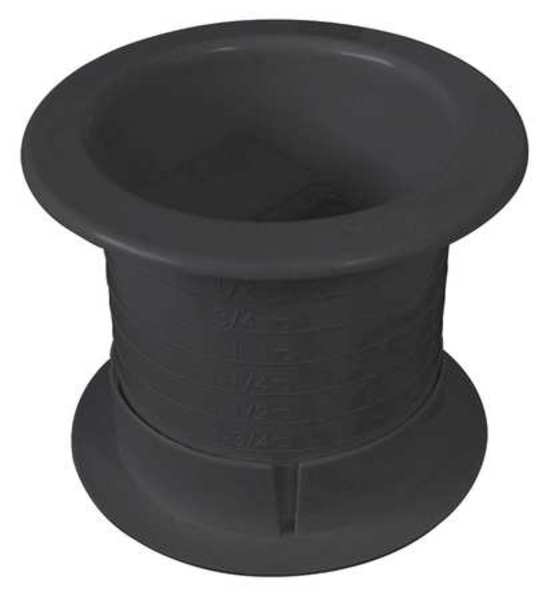 Dual Sided Grommet, Blk, 2.5In, PK25
