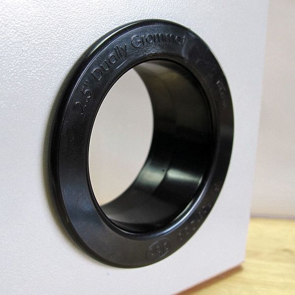 Dual Sided Grommet, Wht, 2.5In, PK25