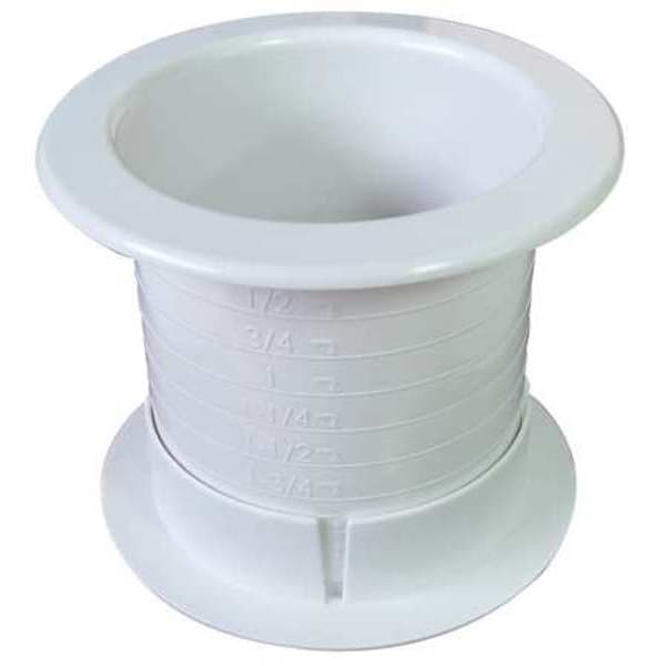 Dual Sided Grommet, Wht, 2.5In