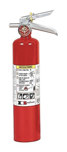 Fire Extinguisher, 1A:10B:C, Dry Chemical, 2.5 lb