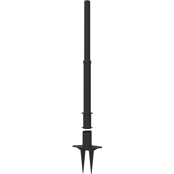 PLUS Barrier System Post, Black, PK5