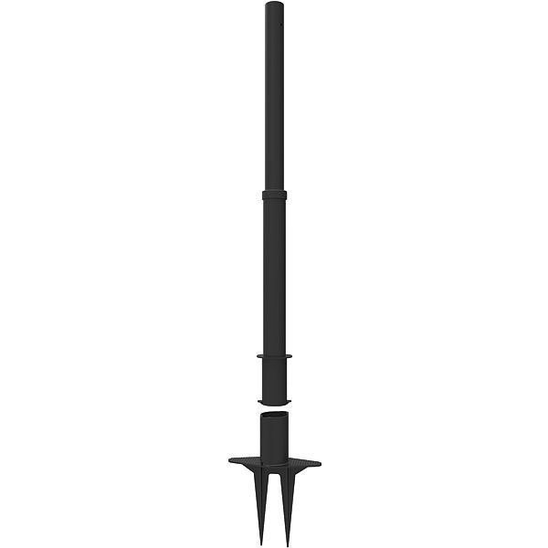 PLUS Barrier System Post, Black