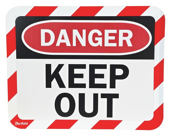 Sign Holder, Magnetic, Keep Out, PK2