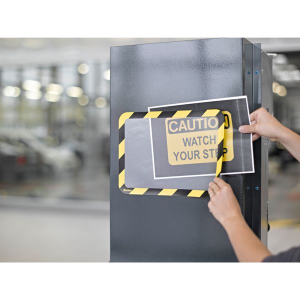 Sign Holder, Yellow/Black, Magnetic, PK2