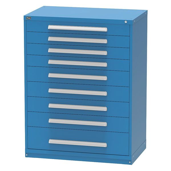 Modular Drawer Cabinet, 400 lb, Dark Blue