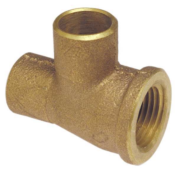 Reducing Tee, Cast Bronze, C x F x C