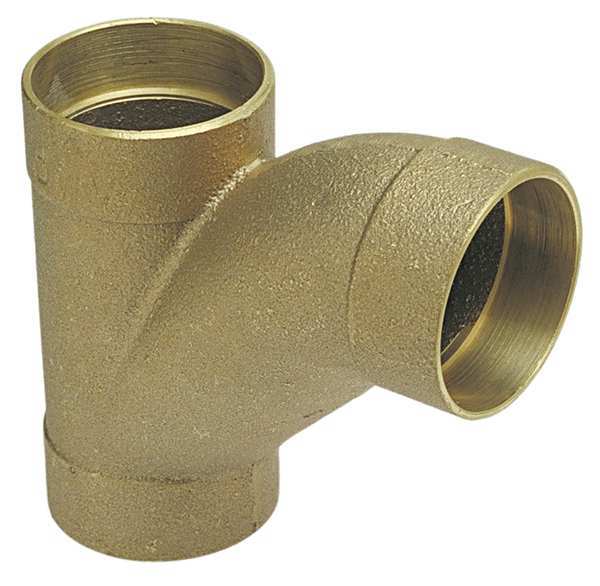 DWV Long Turn Tee Wye, Cast Bronze
