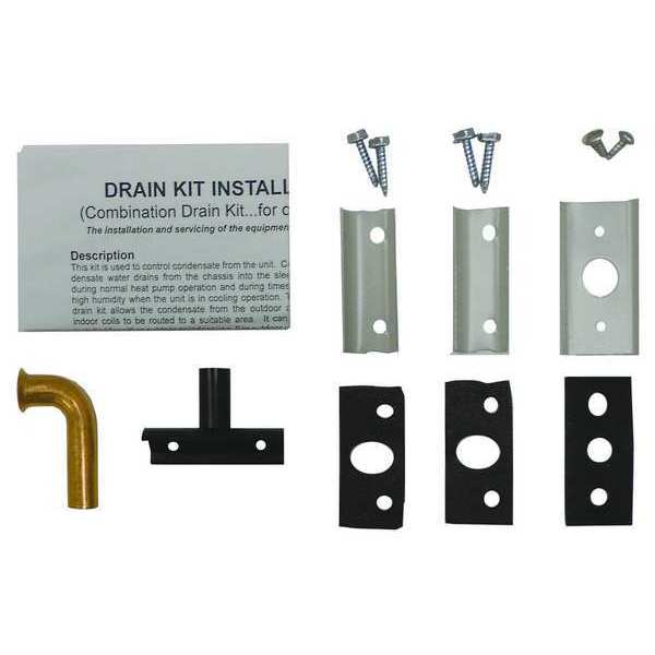 Drain Kit, Rubber/Copper, 5-13/32 in. H