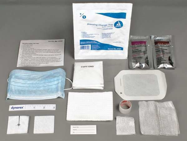 Unitized Sterile Dressing Change Kit, Polyethylene