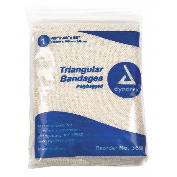 Triangular Bandage, Cotton, 40inx56in, PK12