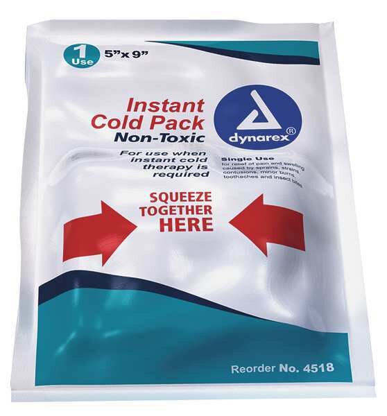 Non-Toxic Instant Cold Pack, 5 x 9In, PK24
