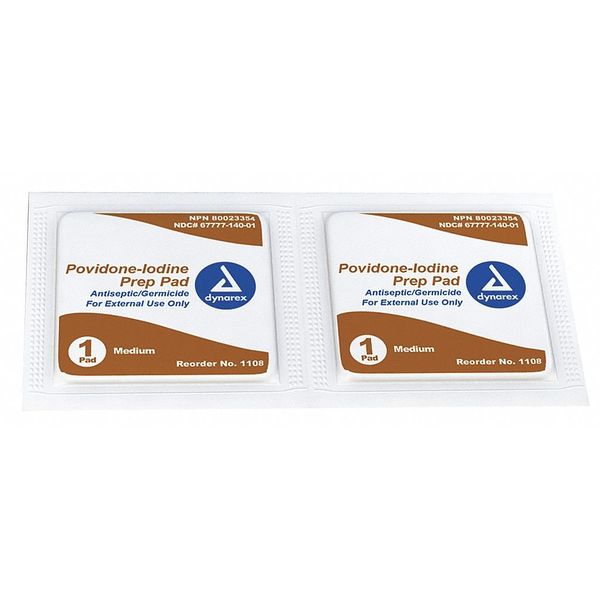 Povidone Iodine Pads, Antiseptics, PK1000