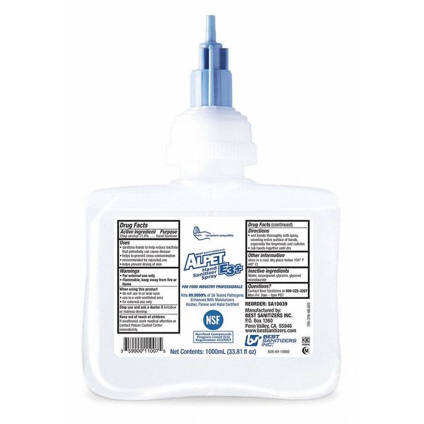 Hand Sanitizer, 1L, PK6