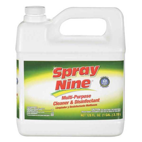 Cleaner and Disinfectant, 1 gal. Jug, citrus, Clear