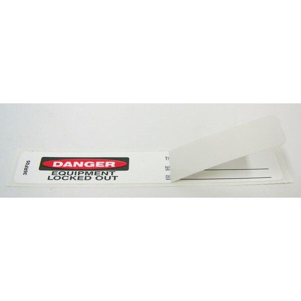 Label, Danger Equipment Locked Out, PK25