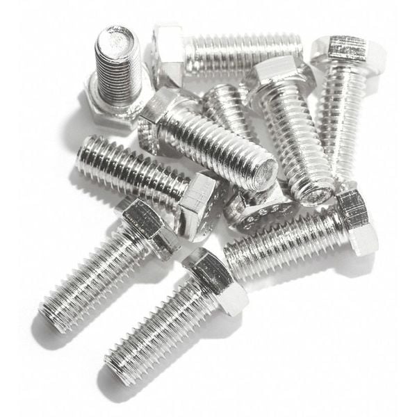 Not Graded, M10-1.50 Hex Head Cap Screw, NL-19 316 Stainless Steel, 40 mm L, 10 PK