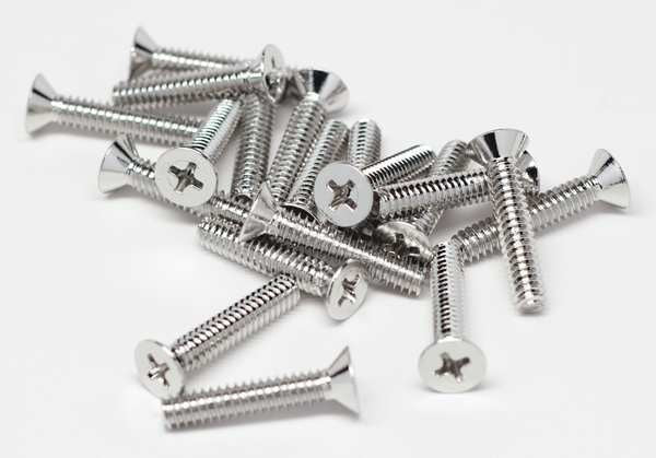 #8-32 x 3/4 in Phillips Flat Machine Screw, NL-19 18-8 Stainless Steel, 100 PK