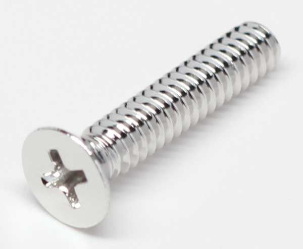 #10-24 x 3/4 in Phillips Flat Machine Screw, NL-19 18-8 Stainless Steel, 100 PK