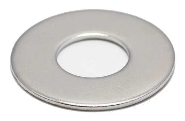 Flat Washer, Fits Bolt Size 1/4 in , Stainless Steel NL-19 Finish, 10 PK