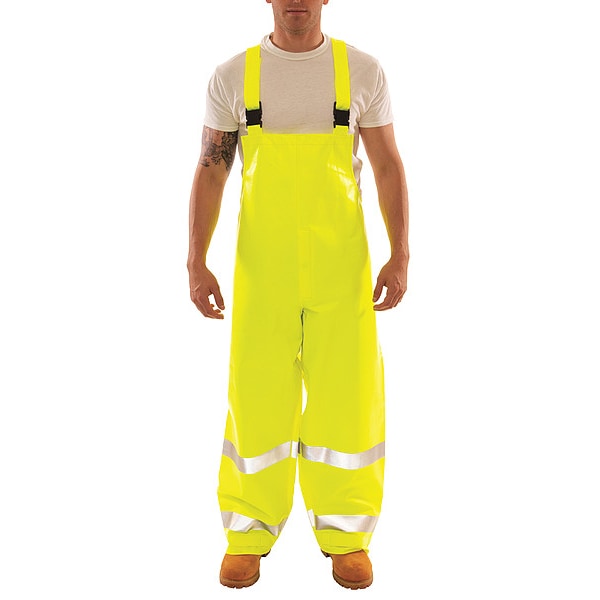 Eclipse Arc Flash Rain Overall, Cat 2, Ylw/Green, 2XL