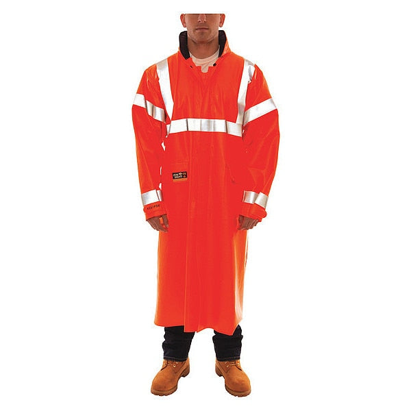 Eclipse Arc Flash Rain Coat, Cat 2, Orange, M