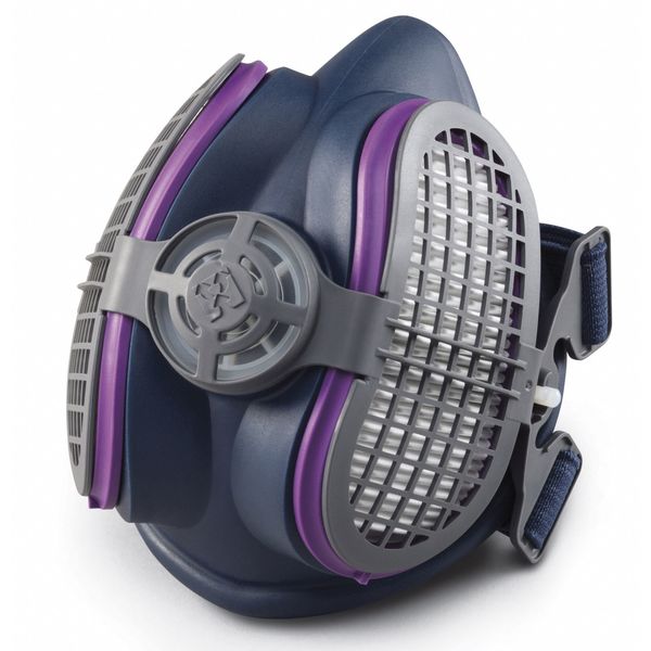 Half Mask Respirator, LPR-100, Includes Two P100 Filters, Medium/Large