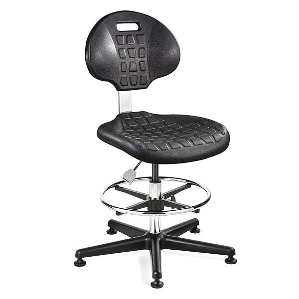 Poly Cleanroom Chair, Non-tilt, ISO 4, 19-27