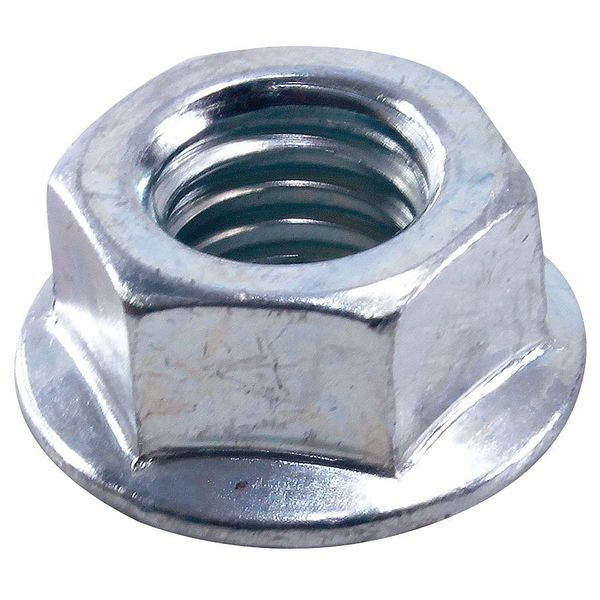 Flanged Serrated Hex Nut, SS, PK16