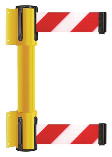 Belt Barrier, Red w/White Stripe, 2 inW