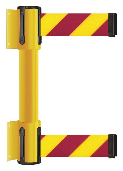 Belt Barrier, Magenta and Yellow Diagonal