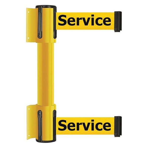Belt Barrier, Out Of Service, Yellow
