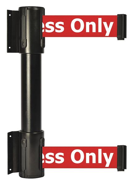 Belt Barrier, Authorized Access Only, Blck