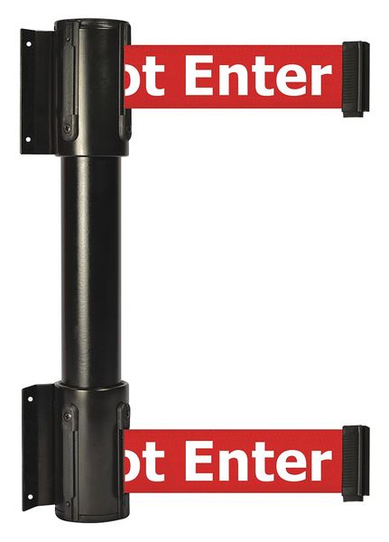 Belt Barrier, Caution-Do Not Enter, Black