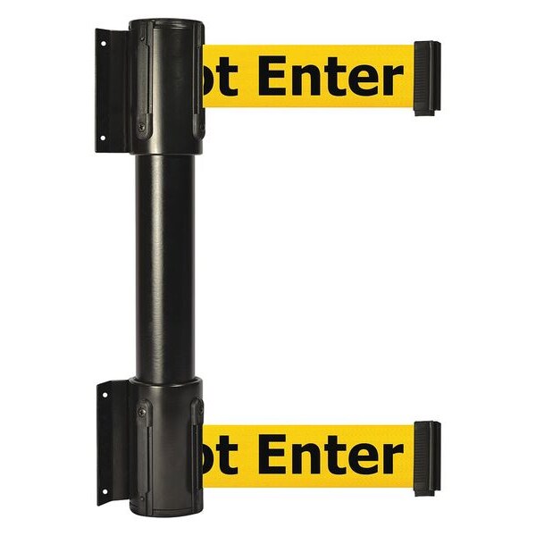 Belt Barrier, Yellow w/Black Text