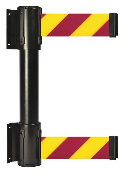 Belt Barrier, Magenta/Yellow Diag Stripe