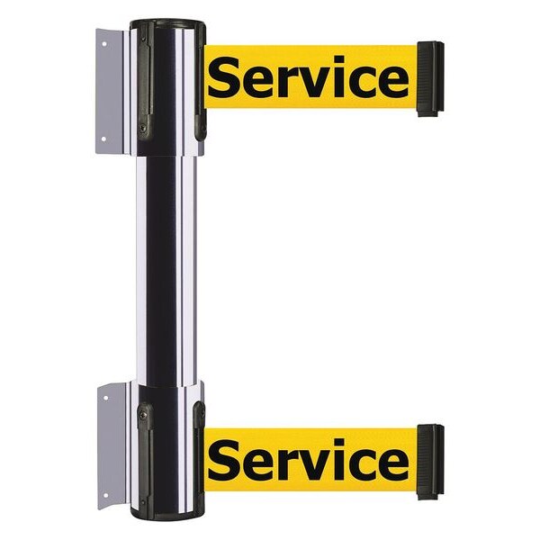 Belt Barrier, Out Of Service, Chrome