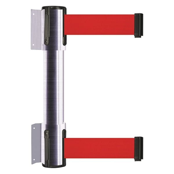 Belt Barrier, 2 inW, Satin Chrome