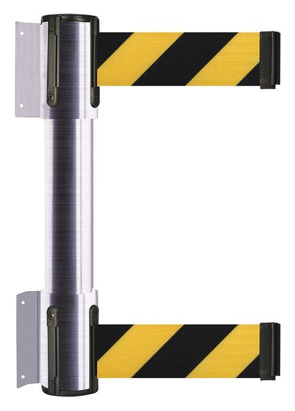 Belt Barrier, Satin Chrome, 13 ft