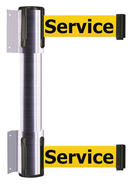 Belt Barrier, 13 ft, Satin Chrome