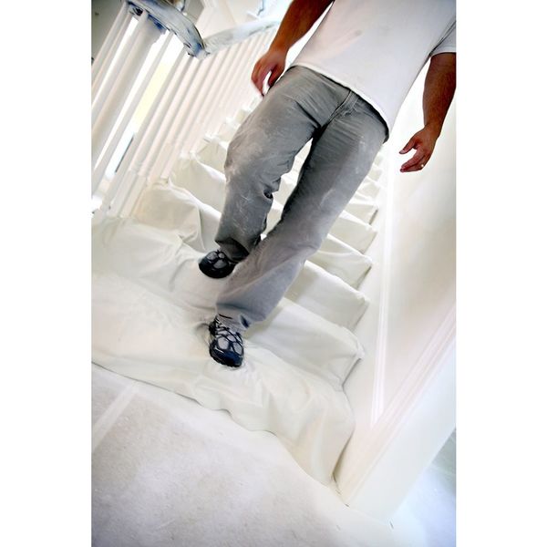 Eliminatorâ¢ Leakproof/SlipResistDropCloth, 4ftLx12ftW