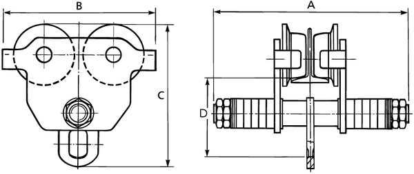 Trolley, 4000 lb.
