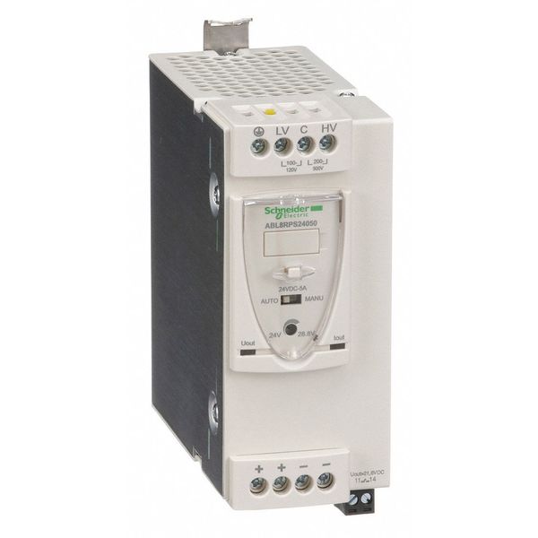 DC Power Supply, 24VDC, 5A, 50/60Hz