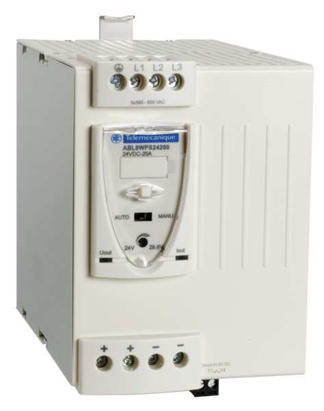 DC Power Supply, 24VDC, 20A, 50/60Hz