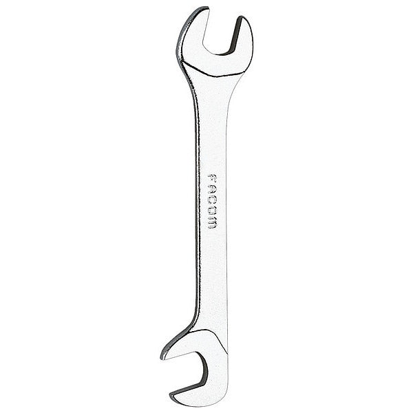 Short Satin Angle Open-End Wrench - 14 mm