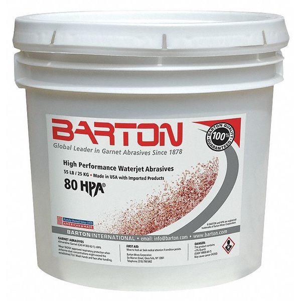 Blast Media, Garnet, 80 Grit, 55 lb.