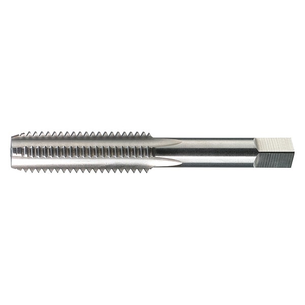 Straight Flute Hand Tap , M12-1.50 , Plug , 4 Flutes, Metric Coarse