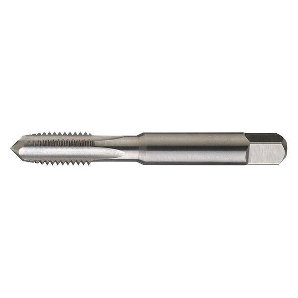 Straight Flute Hand Tap , M8-1.25 , Plug , 4 Flutes, Metric Coarse
