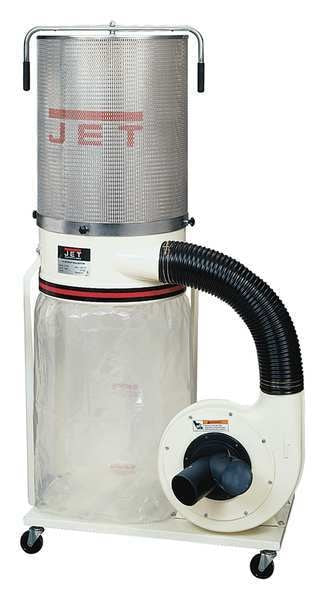 Dust Collector, 1,200 CFM Max Flow, 2 hp, 1 Phase