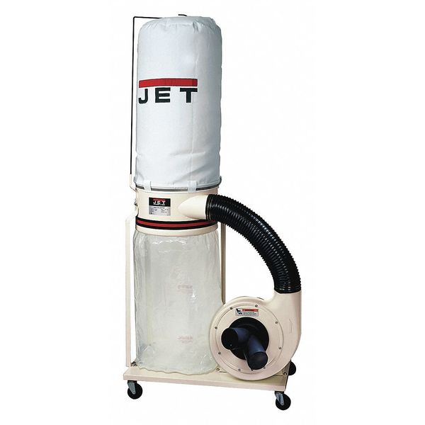 Dust Collector, 1,100 CFM Max Flow, 1 1/2 hp, 1 Phase